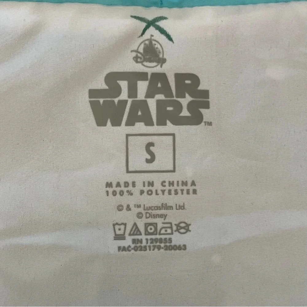 New Disney Parks Star Wars Windbreaker Jacket Size Small Striped Logo Red Blue